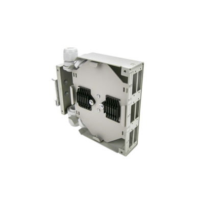 Hộp đầu cuối cáp quang Din Rail có thể gắn 6 cổng bằng kim loại Dinrail