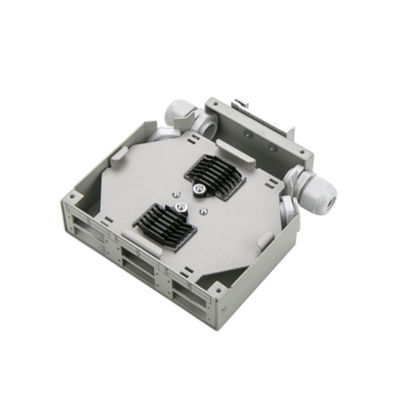 Hộp đầu cuối cáp quang Din Rail có thể gắn 6 cổng bằng kim loại Dinrail