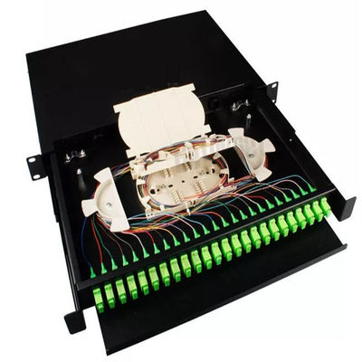 1U 19&quot; 24 Cổng SC Simplex/LC Duplex Fiber Optic Rack Mount Enclosure Fiber Patch Panel-Unload