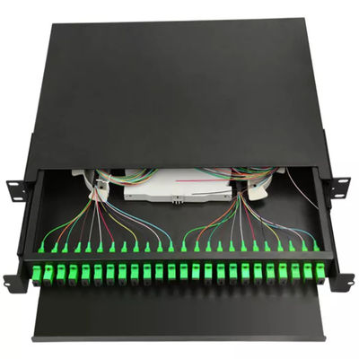 1U 19&quot; 24 Cổng SC Simplex/LC Duplex Fiber Optic Rack Mount Enclosure Fiber Patch Panel-Unload