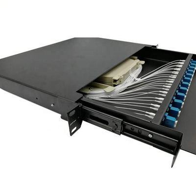 Bảng điều khiển sợi quang trượt 12 cổng Giá đỡ 1U 19 inch