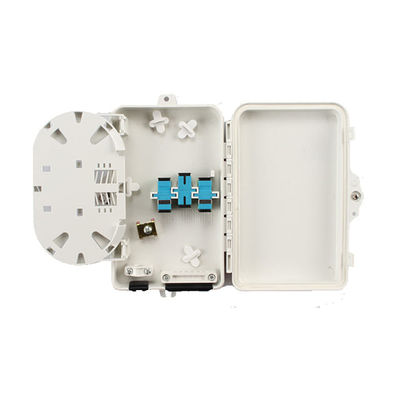 Hộp đầu cuối sợi quang 6 cổng SC APC / UPC SM SX PC + ABS Màu xám nhạt cho viễn thông