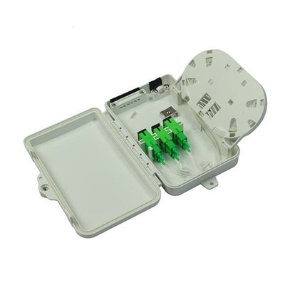 Hộp đầu cuối sợi quang 6 cổng SC APC / UPC SM SX PC + ABS Màu xám nhạt cho viễn thông