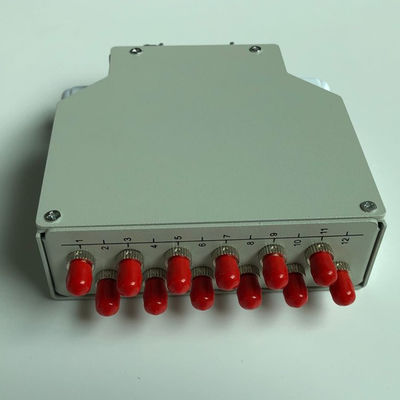 Hộp thiết bị đầu cuối sợi quang Din Rail gắn trên đường ray 12 cổng Din với bộ chuyển đổi St