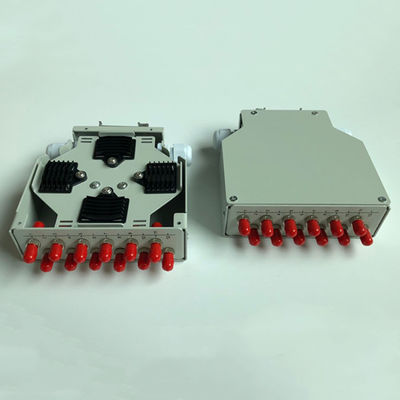 Hộp thiết bị đầu cuối sợi quang Din Rail gắn trên đường ray 12 cổng Din với bộ chuyển đổi St