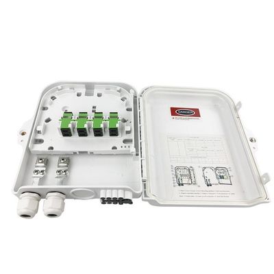 Hộp đầu cuối sợi quang 8Hải cảng trong nhà ngoài trời SC APC / UPC SM Simplex