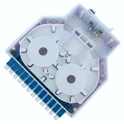 Hộp đầu cuối sợi quang gắn trên đường ray bằng nhựa abs Din 12 Bộ điều hợp Lc / Upc Simplex