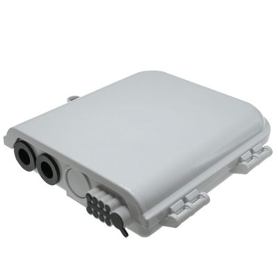 Hộp đấu dây cáp quang 8Cốt lõi SM/DX SC/LC/ST/FC Xám nhạt/Đen IP 66