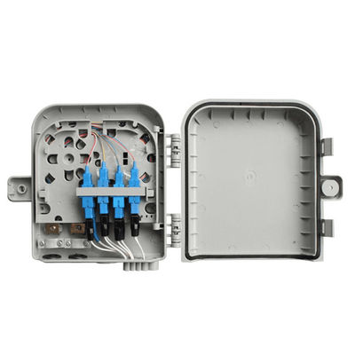 Hộp đấu dây cáp quang 8Cốt lõi SM/DX SC/LC/ST/FC Xám nhạt/Đen IP 66