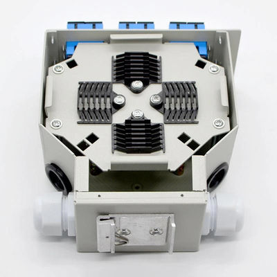 Hộp kết thúc sợi quang 24 sợi Din-Rail Thép cán nguội 12 cổng Sc Duplex