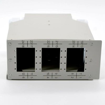 Cáp quang DIN Rail Terminal Box Thép cán nguội 12 Cổng 24Cốt lõi đến 48Cốt lõi