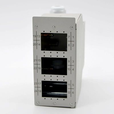Cáp quang DIN Rail Terminal Box Thép cán nguội 12 Cổng 24Cốt lõi đến 48Cốt lõi