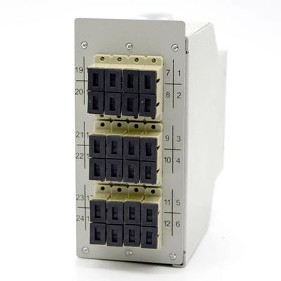 Cáp quang DIN Rail Terminal Box Thép cán nguội 12 Cổng 24Cốt lõi đến 48Cốt lõi
