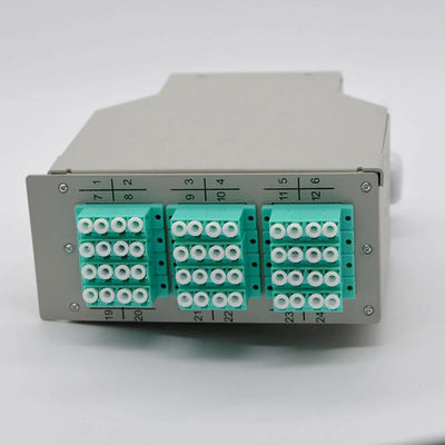 Bộ chuyển đổi 12 cổng LC Quad Adapter 48Cốt lõi Fiber Optic DIN Rail Terminal Box