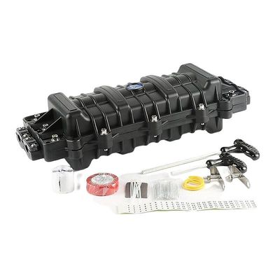 Inline Type 96Cốt lõi Fiber Optical Splice Close 4Hải cảng Joint Enclosure 2in 2out