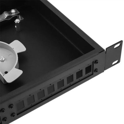 Bảng điều khiển cáp quang ODF gắn giá đỡ cố định 1U 12 cổng với bảng điều khiển