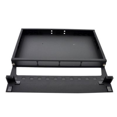 Mô-đun Cassette 1U MTP 96F MPO To LC Patch Panel Rack Mount Black