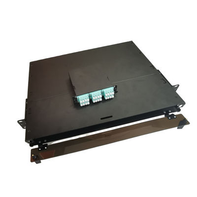 Bảng điều khiển sợi quang 19 &quot;LC MTP MPO 1U Hộp kết thúc sợi kim loại
