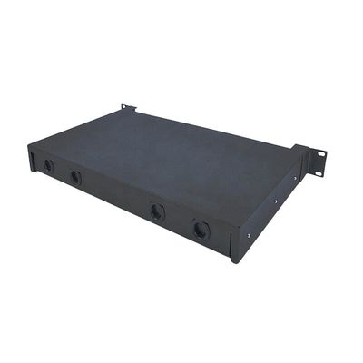 Bảng điều khiển sợi quang 1U 12 cổng Hộp đầu cuối cáp quang song công LC