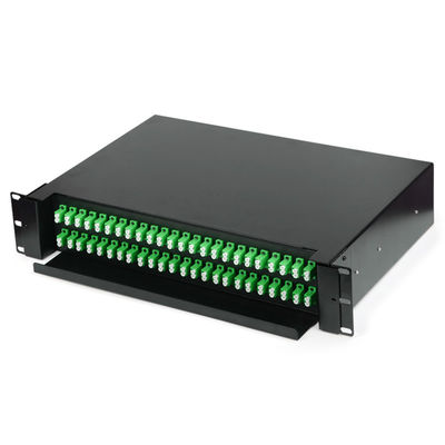 48 cổng 2U Cáp quang SC Simplex / LC Duplex Patch Panel