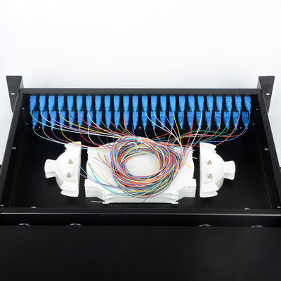 48 cổng 2U Cáp quang SC Simplex / LC Duplex Patch Panel