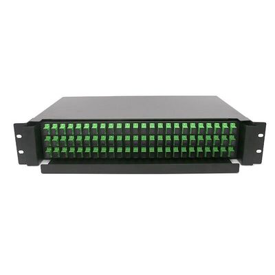 19 Inch 2U Rack Mount Enclosure ODF 72 Cốt lõi Fiber Patch Panel Loại trượt
