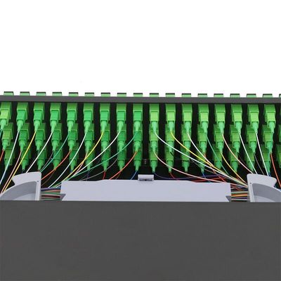 19 Inch 2U Rack Mount Enclosure ODF 72 Cốt lõi Fiber Patch Panel Loại trượt