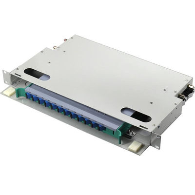 Bảng vá lỗi 1U ODF Khung phân phối gắn giá đỡ Bảng điều khiển sợi quang 12 lõi SM