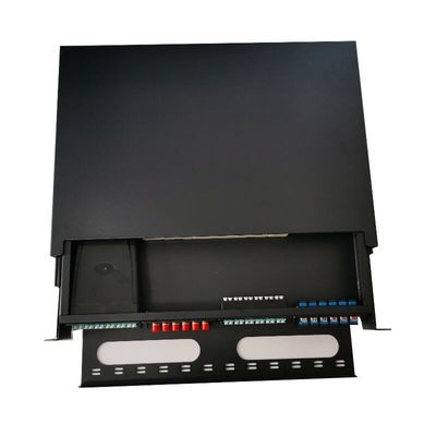 Bảng điều khiển sợi quang 1U MTP MPO Tủ khung 19 inch 96 lõi nối