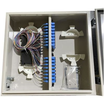 Hộp phân phối cáp treo tường 48 lõi Bộ điều hợp LCD 48F chống nước ngoài trời