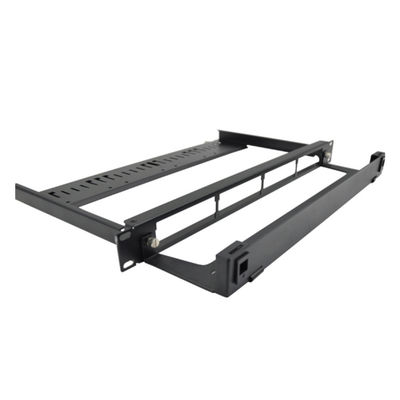 Bảng vá băng cassette 96 lõi MPO LC 1U Giá đỡ kèm theo Màu đen