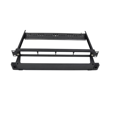 Bảng vá băng cassette 96 lõi MPO LC 1U Giá đỡ kèm theo Màu đen