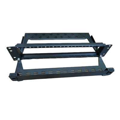 Bảng vá MPO MTP màu đen 96F 1U LC Patch Panel Modular Kệ