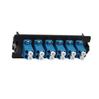 Bảng điều khiển sợi quang gắn trên giá đỡ MPO Bảng điều khiển sợi quang 24 cổng LC 1U