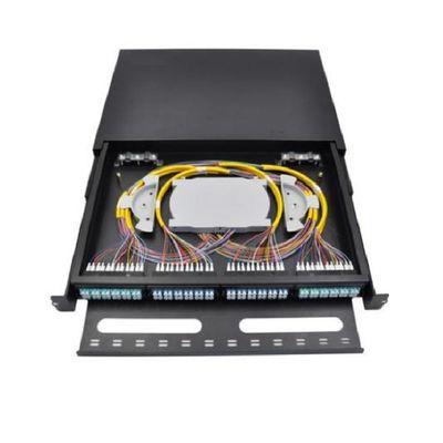 96FO MPO MTP Patch Panels LC Duplex 1U Fiber Patch Panel 12 Khe cắm