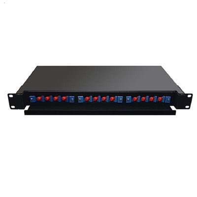 Bảng điều khiển sợi quang 19" 24 cổng Rack Mount trong nhà 1U ODF 24 Cốt lõi