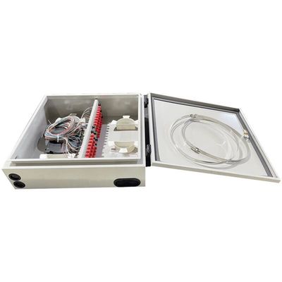 Hộp phân phối cáp treo tường 48 lõi Bộ điều hợp LCD 48F chống nước ngoài trời