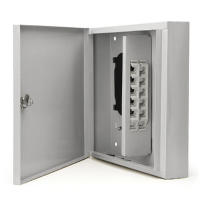 12F Wall Mount Fiber Enclosure Kim loại ODF Fiber Optic Patch Box 12 Cốt lõi