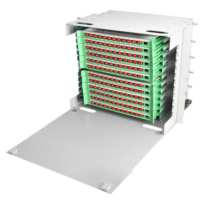 144 Cốt lõi ODF Patch Panel Sc / Fc Adapter 19 Fiber Optic Patch Panel