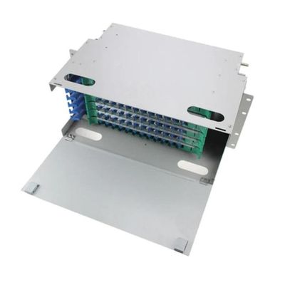 Grey ODF Patch Panel Rack 19 Khung phân phối quang 72 lõi FC / SC