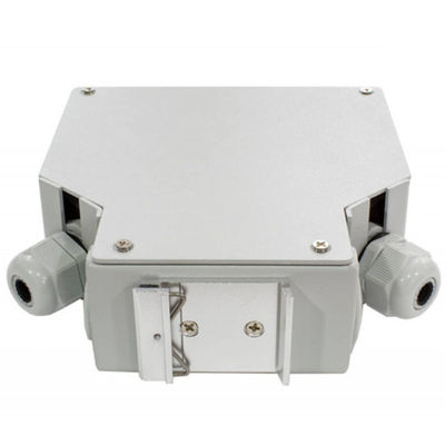 Hộp đầu cuối đường sắt Din Rail 24 lõi với 12 chiếc Lc / Apc Duplex Aadapter