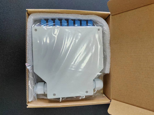 Hộp đầu cuối đường sắt Din Rail 24 lõi với 12 chiếc Lc / Apc Duplex Aadapter