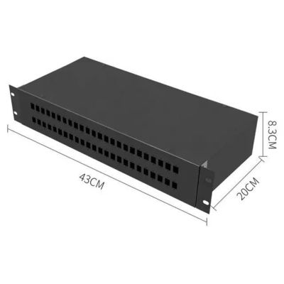 Đã sửa lỗi Bảng phân phối sợi quang ODF Bảng vá lỗi gắn trên giá đỡ 2U