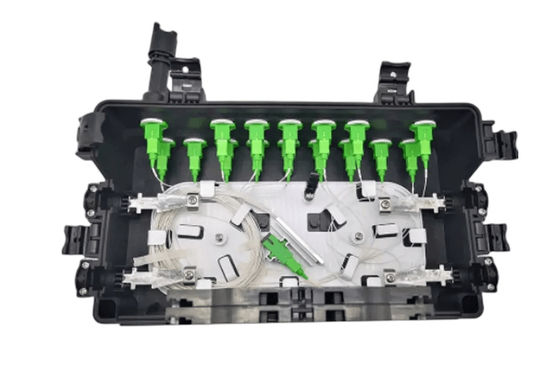 Hộp đầu cuối cáp quang chống nước FTTB SC IP68 2 IN 2OUT 48Cốt lõi 16Hải cảng