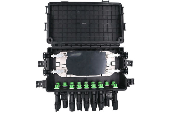 Hộp đầu cuối cáp quang chống nước FTTB SC IP68 2 IN 2OUT 48Cốt lõi 16Hải cảng
