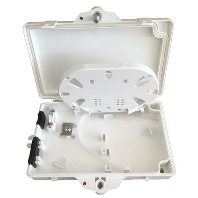Hộp đầu cuối sợi quang 2 cổng FTTH PC ngoài trời / trong nhà Chất liệu ABS Màu xám nhạt