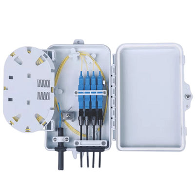Hộp đầu cuối sợi quang 4 cổng SC Simplex SM Cáp trắng chống nước IP-66