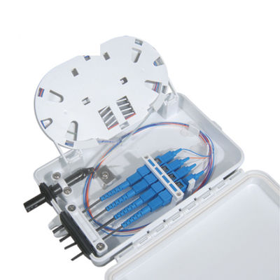 Hộp đầu cuối sợi quang 4 cổng SC Simplex SM Cáp trắng chống nước IP-66