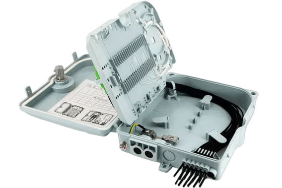 Hộp đầu cuối cáp quang 12Hải cảng SC/LC/ST/FC IP-66 UPC/APC Xám nhạt FTTH