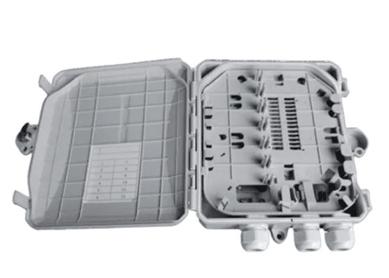 Hộp đầu cuối sợi quang 12 lõi trong nhà / ngoài trời SC / LC / ST / FC Xám nhạt